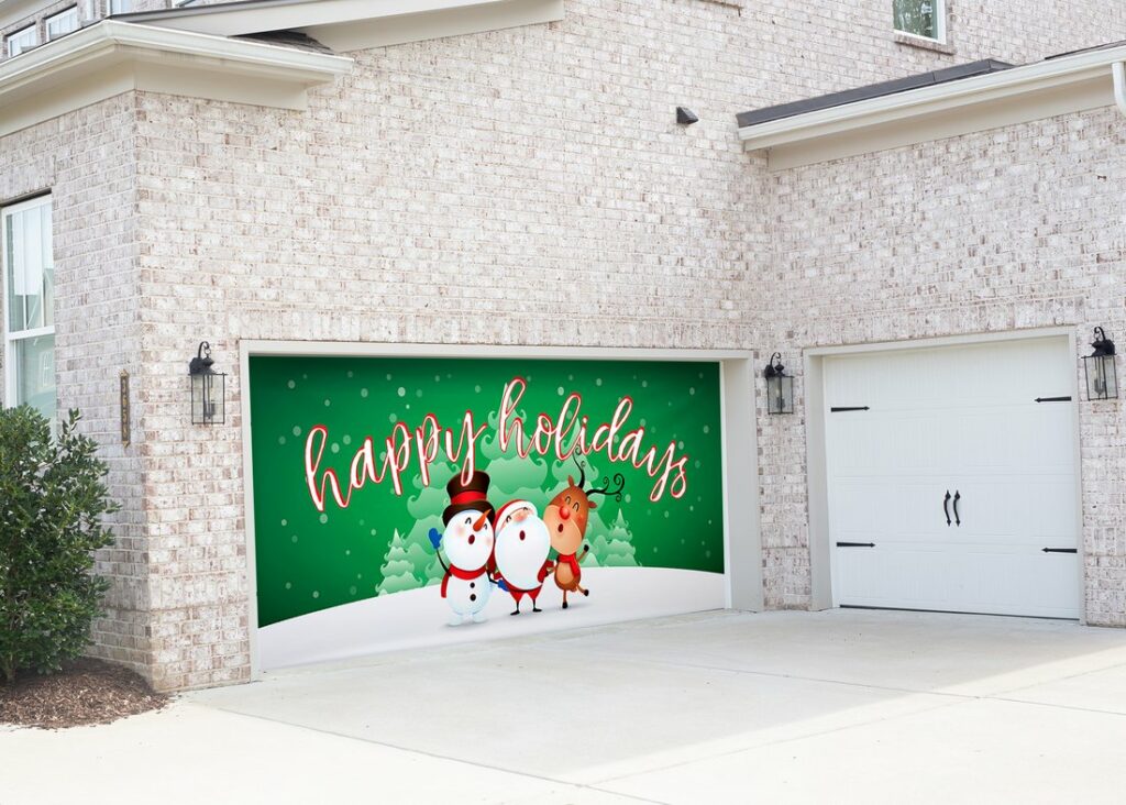 Christmas Garage Mural